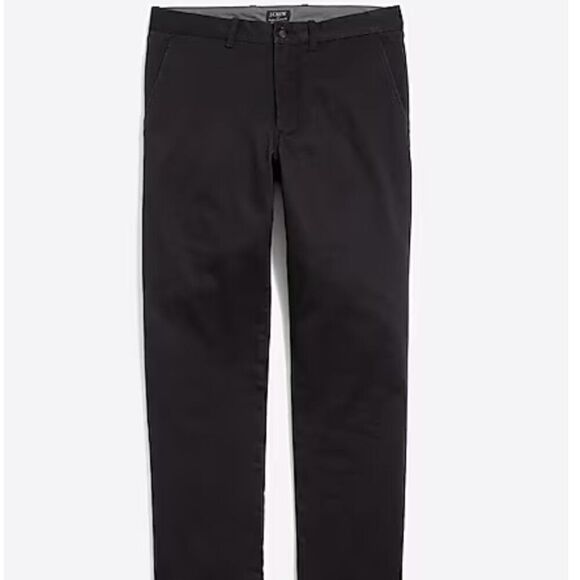 J. Crew Factory Straight-fit flex chino pant in black Size 31/32 NWT - Picture 1 of 14